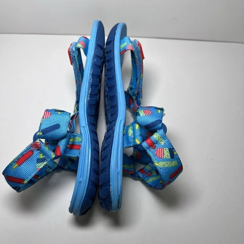 Cat & Jack Vanya Easy Closure Strap Sport Sandal Toddler Youth Kids Blue Size 11